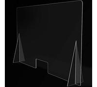 Mampara de Protección para mostradores, Policarbonato/Metacrilato Compacto 3-4 mm, Varias medidas (120cm x 80cm)