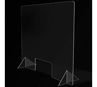 Mampara de Protección para mostradores, Policarbonato/Metacrilato Compacto 3-4 mm, Varias medidas (70cm x 60cm)