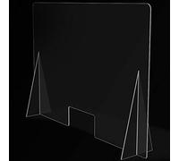 Mampara de Protección para mostradores, Policarbonato/Metacrilato Compacto 3-4 mm, Varias medidas (90cm x 65cm)