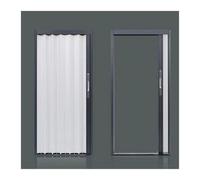 Mampara de puerta corrediza personalizable,Puertas de granero plegables y corredizas,Incluye puerta y herrajes de montaje.Para cocina/balcón/trastero/baño(39x80in (99x203cm))