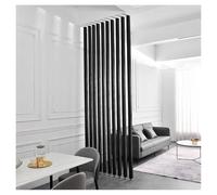 Mampara divisoria de encimera de Suelo a Techo con Rejilla de Columna, Listones de Madera de 91 cm a 177 cm, para Entrada de Hotel, casa de té (Negra, 105 cm/41,3 Pulgadas/3,44 pie