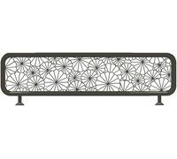 Mampara divisoria de Metal para comedores, oficinas y Espacios de Trabajo, mamparas divisorias de Vidrio para restaurantes, Color Negro, 50 x 90 cm. Solución Elegante y Funcional para Crear