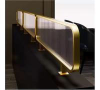 Mampara divisoria de Vidrio para Comedor, 50 x 70 cm, diseño de Rayas Mate, para mostrador de Restaurante, Mejora la privacidad y el Estilo en el Comedor.