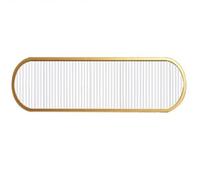Mampara Divisoria De Vidrio Templado para Encimeras, Mampara Divisoria Decorativa De Vidrio Templado para Restaurantes(Goldb,60x120cm/23.62x47.24in)