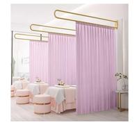 Mampara divisoria para privacidad, Modelo Beau Salon, con Estructura metálica Americana, Apta para vestidores y dormitorios (Color: Morado Claro, tamaño: 230 cm).