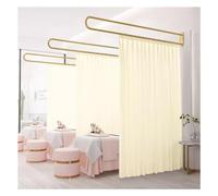 Mampara divisoria para privacidad, Modelo Beau Salon, con Estructura metálica Americana, Apta para vestidores y dormitorios (Color: Negro, tamaño: 220 cm).