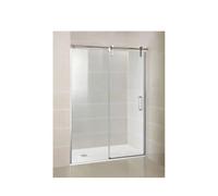 Mampara frontal con 1 hoja corredera fabricada en vidrio templado de seguridad de 8 mm AKTUAL de GME - 137 a 142 cm