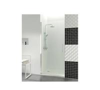 Mampara frontal de hoja abatible a pared fabricada en vidrio templado de seguridad de 6 mm OPEN de GME - 90º / 81.1 a 82.6 cm