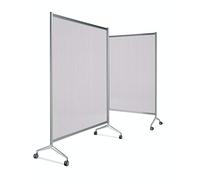 Mampara planning sisplamo ten-limit policarbonato acanalado translucido con ruedas 1000x1500 mm