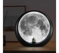 mamre Lámpara Supermoon Luz Nocturna No Recargable Regalo para Parejas Boda Aniversario San Valentín Cumpleaños Navidad