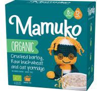 Mamuko Bio Organic Crushed Barley, Raw Buckwheat and Oat Porridge - 200 g Mamuko