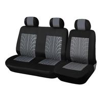MAMXVKVZEU 2+1 Protectores Asiento Funda Asiento Coche para para Transit Van Camión Camión(Type2 Black 3 Seat)