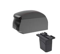 MAMXVKVZEU Accesorios De Caja De Almacenamiento De Reposabrazos De Consola Central Interior De Coche Para Holden Reposabrazos para coche(A1 Negro Rojo sencillo)