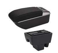 MAMXVKVZEU Caja De Almacenamiento De Reposabrazos Coche Accesorios Interiores Para VW Para Polo 2020 2021 Reposabrazos para coche(D2 Negro negro Sin USB)