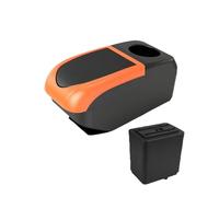 MAMXVKVZEU Caja De Reposabrazos Coche Caja Almacenamiento Accesorios Coche Para Peugeot Para Partner Para Tepee Reposabrazos para coche(B2 Marco naranja 6USB)