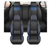MAMXVKVZEU Für Hyundai Für Santa Fe I30 Leder Autositzbezug(5 Pieces Black Blue)