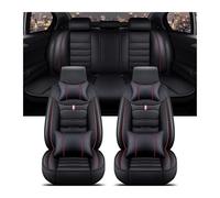 MAMXVKVZEU Funda Universal Asiento Coche VW Todos para Polo para Golf para Passat para Touran para Tiguan para Toureg para Touareg para Phaeton(Black Red 5-Seats)