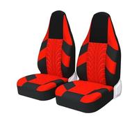 MAMXVKVZEU Fundas Asiento Coche Protector Asiento Universal para Toyota para Aygo 2007(Rojo 2 Piezas)