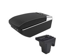 MAMXVKVZEU Para F&ord Para F&ord 3 Caja Reposabrazos Para Automóvil Caja Almacenamiento Central Accesorio Interior Reposabrazos para coche(Línea negra A2 7 USB)