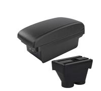 MAMXVKVZEU Para Peugeot 208 2012 2013 2014 2015 2016 2017 2018 Caja De Almacenamiento Del Reposabrazos Del Coche Reposabrazos para coche(B2 Línea negra 3 USB)