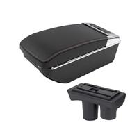 MAMXVKVZEU Para Peugeot 301 Caja De Almacenamiento De Reposabrazos De Coche Accesorios Interiores Con USB Reposabrazos para coche(A3 Blanco y negro 7 USB)