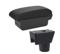 MAMXVKVZEU Para R&enault Para Duster Para Oroc 2012-2018 Consola Central Coche Caja Almacenamiento Reposabrazos Accesorios Reposabrazos para coche(B2 Línea negra 3USB)
