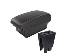 MAMXVKVZEU Para Toyota Para Aygo BJ Consola Central Interior Del Coche Caja De Almacenamiento USB Reposabrazos para coche(B1 Negro rojo 3 USB)