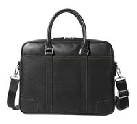 Man Briefcase Leather Men Bag Fashion Male Shoulder Laptop Handbag Business Men's(Yellow line)