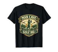 Man Cave Golf Headquarters Vintage Retro Regalo para golfistas Camiseta
