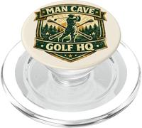Man Cave Golf Headquarters Vintage Retro Regalo para golfistas PopSockets PopGrip para MagSafe