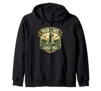 Man Cave Golf Headquarters Vintage Retro Regalo para golfistas Sudadera con Capucha
