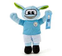 Man City Moonchester Mascot - Juguete de Peluche ecológico de 30 cm, con Licencia Oficial de fútbol Coleccionable para fanáticos del Manchester City