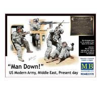 Man Down US Modern Army, Middle East, Presente Daymaquette Figura