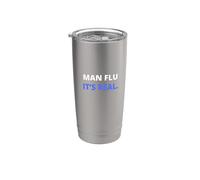 Man Flu, It's Real Funny Flu Season Vaso térmico de acero inoxidable de doble pared