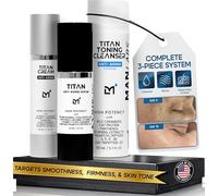 Man Labs Titan Men - Kit de cuidado de la piel para hombre, antienvejecimiento, con suero facial y crema facial para hombres, con péptido de niacinamida