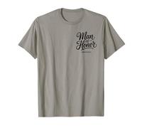 Man of Honor Obviously Pocket Minimalista Estilo Cita Camiseta