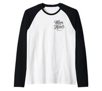Man of Honor Obviously Pocket Minimalista Estilo Cita Camiseta Manga Raglan