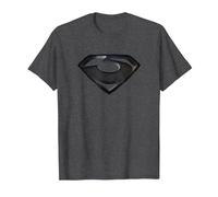 Man of Steel Zod Shield Camiseta, Hombre, Jaspeado Oscuro, M