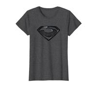 Man of Steel Zod Shield Camiseta, Mujer, Jaspeado Oscuro, XL
