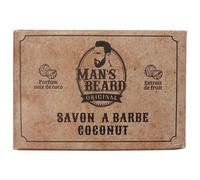 Man 's Beard - Jabón de coco exfoliante con leche de cabra alpina para un crecimiento homogéneo de la barba, fabricación francesa