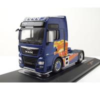 MAN TGX XXL Zugmaschine 2020 Azul Metálico 1:43 ixo models Modelo Coche 13 cm