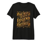 Man The Myth Legend ha Jubilado Veterano de jubilación Camiseta Premium