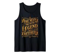 Man The Myth Legend ha Jubilado Veterano de jubilación Camiseta sin Mangas