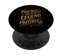 Man The Myth Legend ha Jubilado Veterano de jubilación PopSockets PopGrip Adhesivo