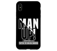 Man Up - 1 Corintios 16:13 - Fighting for Biblical Manhood Carcasa para iPhone XS Max