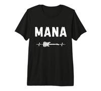 Mana Guitarra Latido del Corazón Música Guitarrista Camiseta Premium