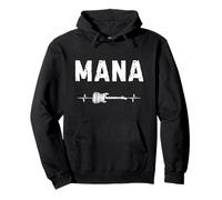 Mana Guitarra Latido del Corazón Música Guitarrista Sudadera con Capucha