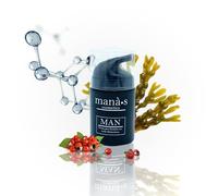 MANÀ·S COSMETICS Crema Facial After Shave con Ácido Hialurónico y Perfume para Hombre 50 ml - Hidrata la piel, Repara la barrera y Combate las arrugas