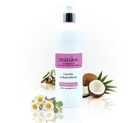 MANÀ·S COSMETICS Leche Limpiadora Desmaquillante Facial Suave 500ml - Desmaquilla, Limpia, Tonifica, Repara, Hidrata y Refresca la piel para Ojos y Rostro