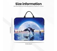 Manada de orcas,Funda para portátil de 14 Pulgadas, Funda para portátil, maletín con asa